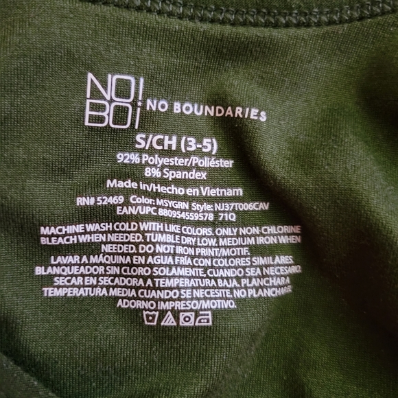 No Boundaries Mossy Green Razor Back Tank - Picture 4 of 4